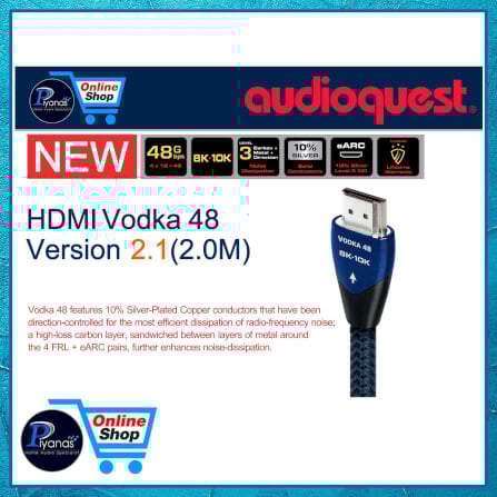 สาย HDMI AUDIOQUEST : HDMI-VODKA 48 VERSION 2.1 (2.0 เมตร)_1